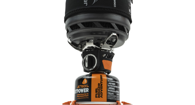 ターン&クリック式の火力調整つまみ